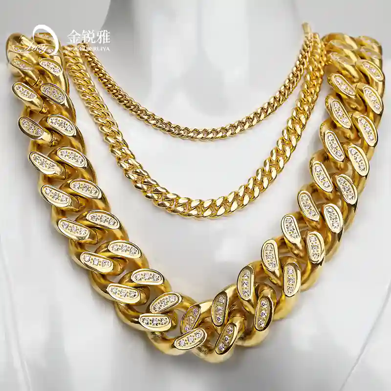 Rantai Miami Cuban Link untuk pria